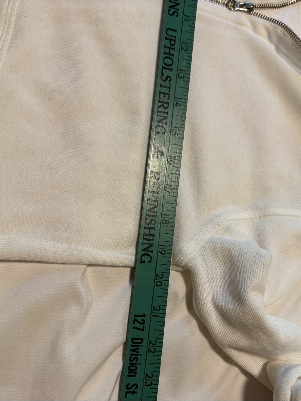 ATM Anthony Thomas Melillo White French Terry Zip Hoodie L - Picture 6 of 9